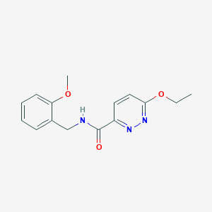 molecular formula C15H17N3O3 B2498928 6-乙氧基-N-(2-甲氧基苄基)吡啶并[1,2,4]噻二嗪-3-甲酰胺 CAS No. 1396810-84-6