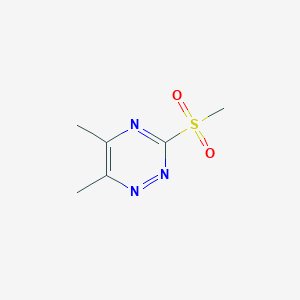 molecular formula C6H9N3O2S B2498932 5,6-二甲基-3-甲磺酰-1,2,4-三嗪 CAS No. 69467-12-5