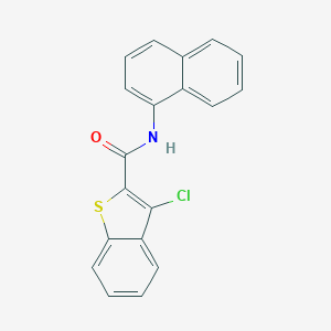 molecular formula C19H12ClNOS B249894 3-Chloro-N-(1-naphthyl)-2-thianaphthenecarboxamide 