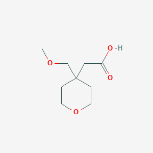 molecular formula C9H16O4 B2498968 2-[4-(Methoxymethyl)oxan-4-yl]acetic acid CAS No. 1897638-98-0