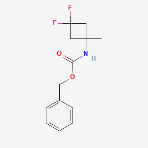 molecular formula C13H15F2NO2 B2498982 Benzyl N-(3,3-difluoro-1-methylcyclobutyl)carbamate CAS No. 2140326-61-8