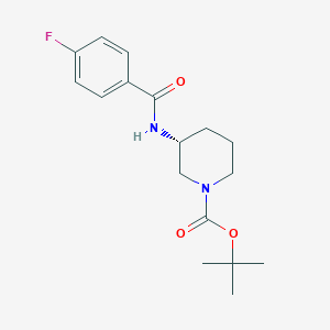 molecular formula C17H23FN2O3 B2498985 (R)-tert-Butyl 3-(4-fluorobenzamido)piperidine-1-carboxylate CAS No. 1286207-26-8