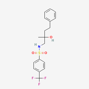 N-(2-hydroxy-2-methyl-4-phenylbutyl)-4-(trifluoromethyl)benzenesulfonamide