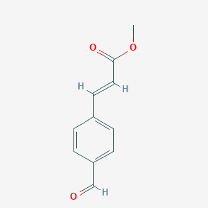 molecular formula C11H10O3 B024990 3-(4-甲酰苯基)丙烯酸甲酯 CAS No. 7560-50-1