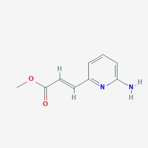 molecular formula C9H10N2O2 B2499005 甲酸3-(6-氨基吡啶-2-基)丙烯酸酯 CAS No. 925705-61-9