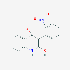 molecular formula C15H10N2O4 B249903 2-hydroxy-3-(2-nitrophenyl)-1H-quinolin-4-one 