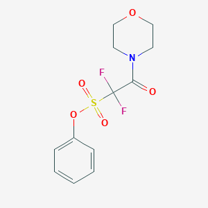 molecular formula C12H13F2NO5S B249905 Phenyl 1,1-difluoro-2-(4-morpholinyl)-2-oxoethanesulfonate 