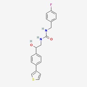 1-[(4-Fluorophenyl)methyl]-3-{2-hydroxy-2-[4-(thiophen-3-yl)phenyl]ethyl}urea