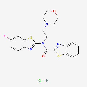 N-(6-fluorobenzo[d]thiazol-2-yl)-N-(2-morpholinoethyl)benzo[d]thiazole-2-carboxamide hydrochloride