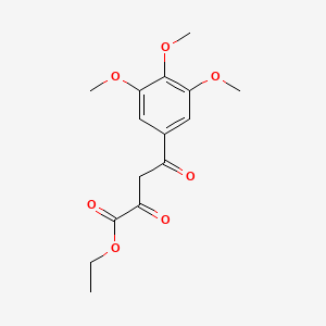 molecular formula C15H18O7 B2499064 Ethyl 2,4-dioxo-4-(3,4,5-trimethoxyphenyl)butanoate CAS No. 70909-47-6