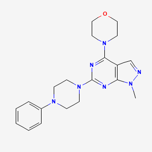 1-methyl-4-(morpholin-4-yl)-6-(4-phenylpiperazin-1-yl)-1H-pyrazolo[3,4-d]pyrimidine