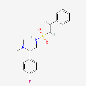 (E)-N-[2-(dimethylamino)-2-(4-fluorophenyl)ethyl]-2-phenylethenesulfonamide