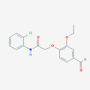 molecular formula C17H16ClNO4 B2499079 N-(2-chlorophenyl)-2-(2-ethoxy-4-formylphenoxy)acetamide CAS No. 575499-01-3