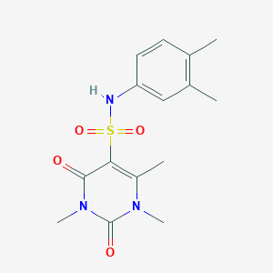 N-(3,4-dimethylphenyl)-1,3,4-trimethyl-2,6-dioxopyrimidine-5-sulfonamide
