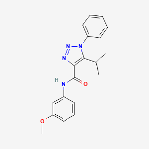5-isopropyl-N-(3-methoxyphenyl)-1-phenyl-1H-1,2,3-triazole-4-carboxamide