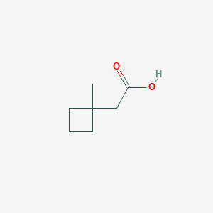 molecular formula C7H12O2 B2499105 2-(1-甲基环丁基)乙酸 CAS No. 146723-08-2