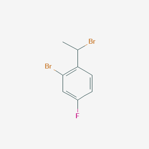 B2499107 2-Bromo-1-(1-bromoethyl)-4-fluorobenzene CAS No. 1702753-96-5