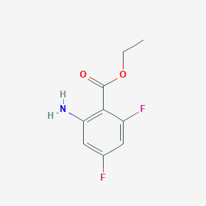 molecular formula C9H9F2NO2 B2499112 Ethyl 2-amino-4,6-difluorobenzoate CAS No. 1147107-15-0