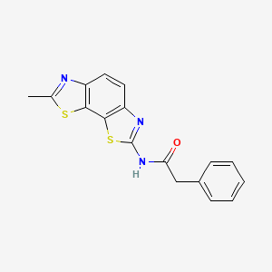 N-(7-methyl-[1,3]thiazolo[4,5-g][1,3]benzothiazol-2-yl)-2-phenylacetamide