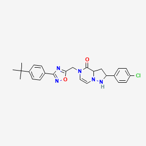 5-{[3-(4-tert-butylphenyl)-1,2,4-oxadiazol-5-yl]methyl}-2-(4-chlorophenyl)-4H,5H-pyrazolo[1,5-a]pyrazin-4-one