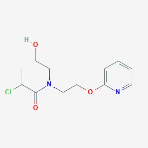 2-Chloro-N-(2-hydroxyethyl)-N-(2-pyridin-2-yloxyethyl)propanamide