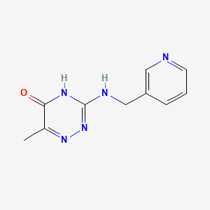 6-methyl-3-((pyridin-3-ylmethyl)amino)-1,2,4-triazin-5(4H)-one