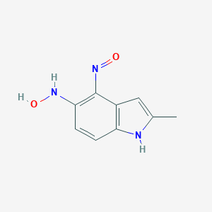 molecular formula C9H9N3O2 B249913 N-(2-methyl-4-nitroso-1H-indol-5-yl)hydroxylamine 
