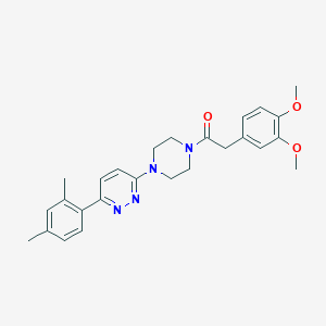 2-(3,4-Dimethoxyphenyl)-1-(4-(6-(2,4-dimethylphenyl)pyridazin-3-yl)piperazin-1-yl)ethanone