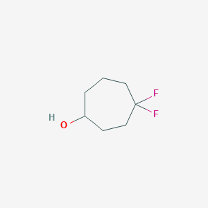 molecular formula C7H12F2O B2499131 4,4-Difluorocycloheptan-1-ol CAS No. 2445794-60-3