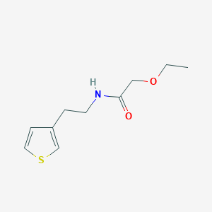 molecular formula C10H15NO2S B2499132 2-乙氧基-N-(2-(噻吩-3-基)乙基)乙酰胺 CAS No. 1251576-72-3