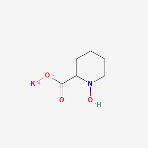 molecular formula C6H10KNO3 B2499133 N-羟基吡嘧啶酸（钾盐） CAS No. 2253632-01-6