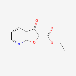 molecular formula C10H9NO4 B2499149 Ethyl 3-oxo-2,3-dihydrofuro[2,3-b]pyridine-2-carboxylate CAS No. 1279893-97-8