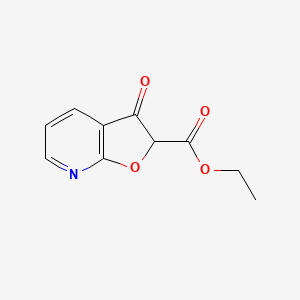 molecular formula C10H9NO4 B2499149 乙酸乙酯 3-氧代-2,3-二氢呋噻[2,3-b]吡啶-2-羧酸酯 CAS No. 1279893-97-8