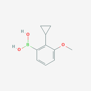 molecular formula C10H13BO3 B2499150 2-Cyclopropyl-3-methoxyphenylboronic acid CAS No. 2225155-19-9