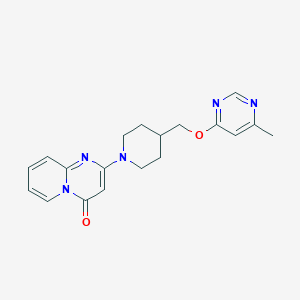 molecular formula C19H21N5O2 B2499162 2-(4-(((6-methylpyrimidin-4-yl)oxy)methyl)piperidin-1-yl)-4H-pyrido[1,2-a]pyrimidin-4-one CAS No. 2320463-89-4