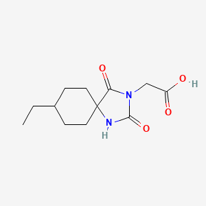 (8-Ethyl-2,4-dioxo-1,3-diazaspiro[4.5]dec-3-yl)acetic acid