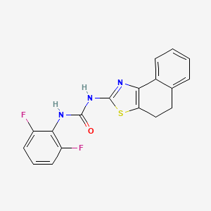 molecular formula C18H13F2N3OS B2499177 1-(2,6-二氟苯基)-3-(4,5-二氢萘并[1,2-d]噻唑-2-基)脲 CAS No. 1334375-24-4