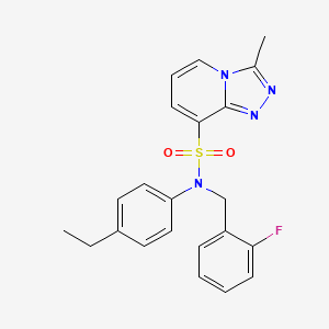 N-(4-ethylphenyl)-N-(2-fluorobenzyl)-3-methyl[1,2,4]triazolo[4,3-a]pyridine-8-sulfonamide