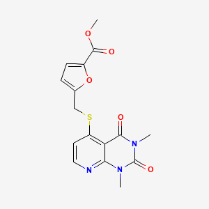 Methyl 5-[(1,3-dimethyl-2,4-dioxopyrido[2,3-d]pyrimidin-5-yl)sulfanylmethyl]furan-2-carboxylate