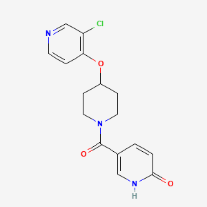 5-(4-((3-chloropyridin-4-yl)oxy)piperidine-1-carbonyl)pyridin-2(1H)-one