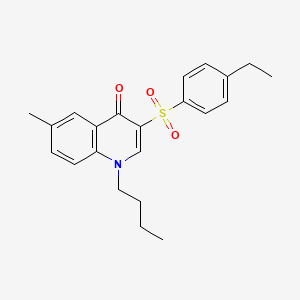 1-butyl-3-((4-ethylphenyl)sulfonyl)-6-methylquinolin-4(1H)-one