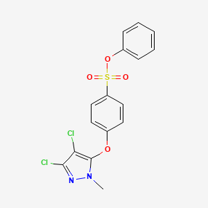 phenyl 4-[(3,4-dichloro-1-methyl-1H-pyrazol-5-yl)oxy]benzenesulfonate