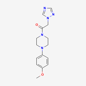 1-[4-(4-methoxyphenyl)piperazino]-2-(1H-1,2,4-triazol-1-yl)-1-ethanone