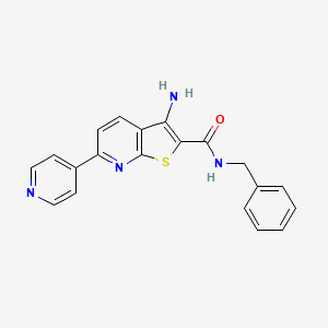 3-amino-N-benzyl-6-pyridin-4-ylthieno[2,3-b]pyridine-2-carboxamide