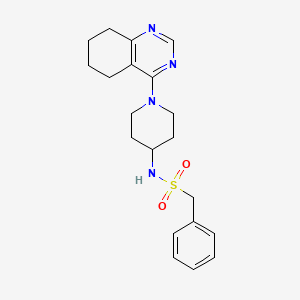 molecular formula C20H26N4O2S B2499211 1-phenyl-N-(1-(5,6,7,8-tetrahydroquinazolin-4-yl)piperidin-4-yl)methanesulfonamide CAS No. 2034258-12-1