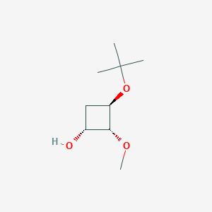 molecular formula C9H18O3 B2499237 (1R,2R,3R)-2-Methoxy-3-[(2-methylpropan-2-yl)oxy]cyclobutan-1-ol CAS No. 2580103-08-6