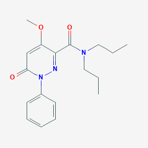 4-methoxy-6-oxo-1-phenyl-N,N-dipropyl-1,6-dihydropyridazine-3-carboxamide