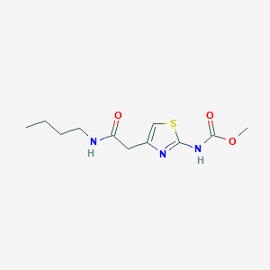 molecular formula C11H17N3O3S B2499267 Methyl (4-(2-(butylamino)-2-oxoethyl)thiazol-2-yl)carbamate CAS No. 953200-23-2