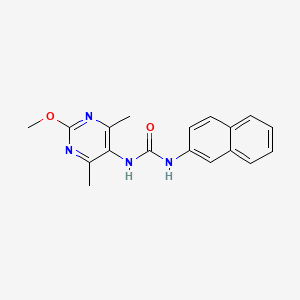 1-(2-Methoxy-4,6-dimethylpyrimidin-5-yl)-3-(naphthalen-2-yl)urea