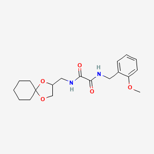 N1-(1,4-dioxaspiro[4.5]decan-2-ylmethyl)-N2-(2-methoxybenzyl)oxalamide